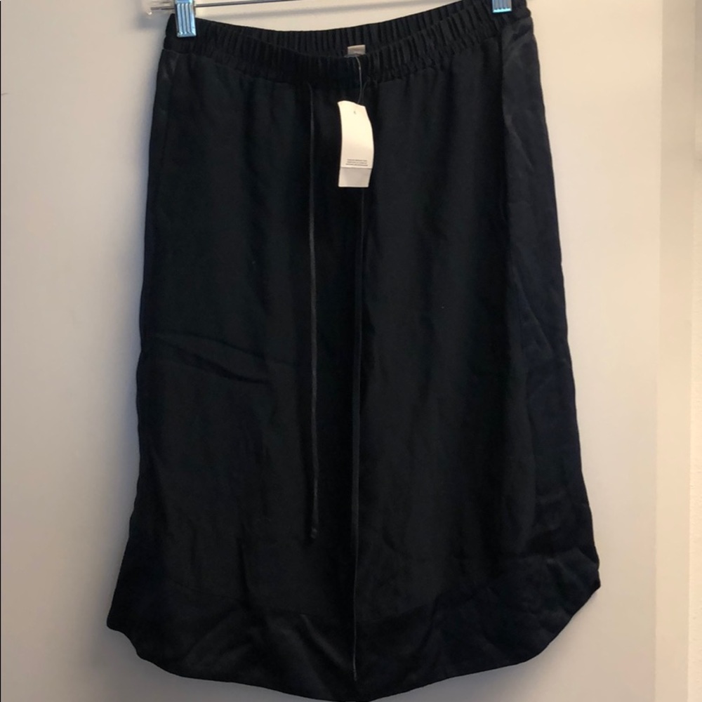 NWT Navy Ann Taylor drawstring skirt